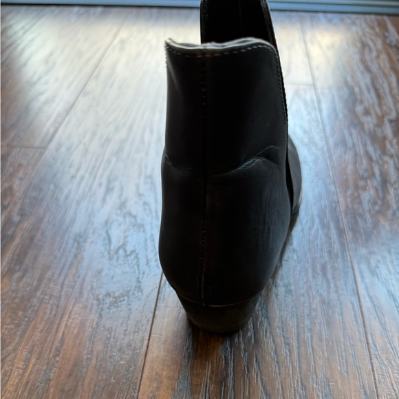 Free People Charm Double V Navy Blue Leather Pointed Toe Boots EUR 38 - Picture 11 of 15